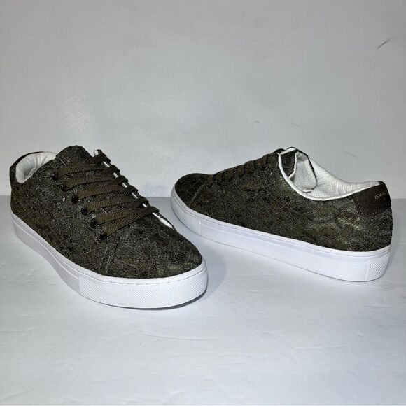 Isaac Mizrahi Live! Lace-Up Floral Lace Sneakers - Picture 3 of 6